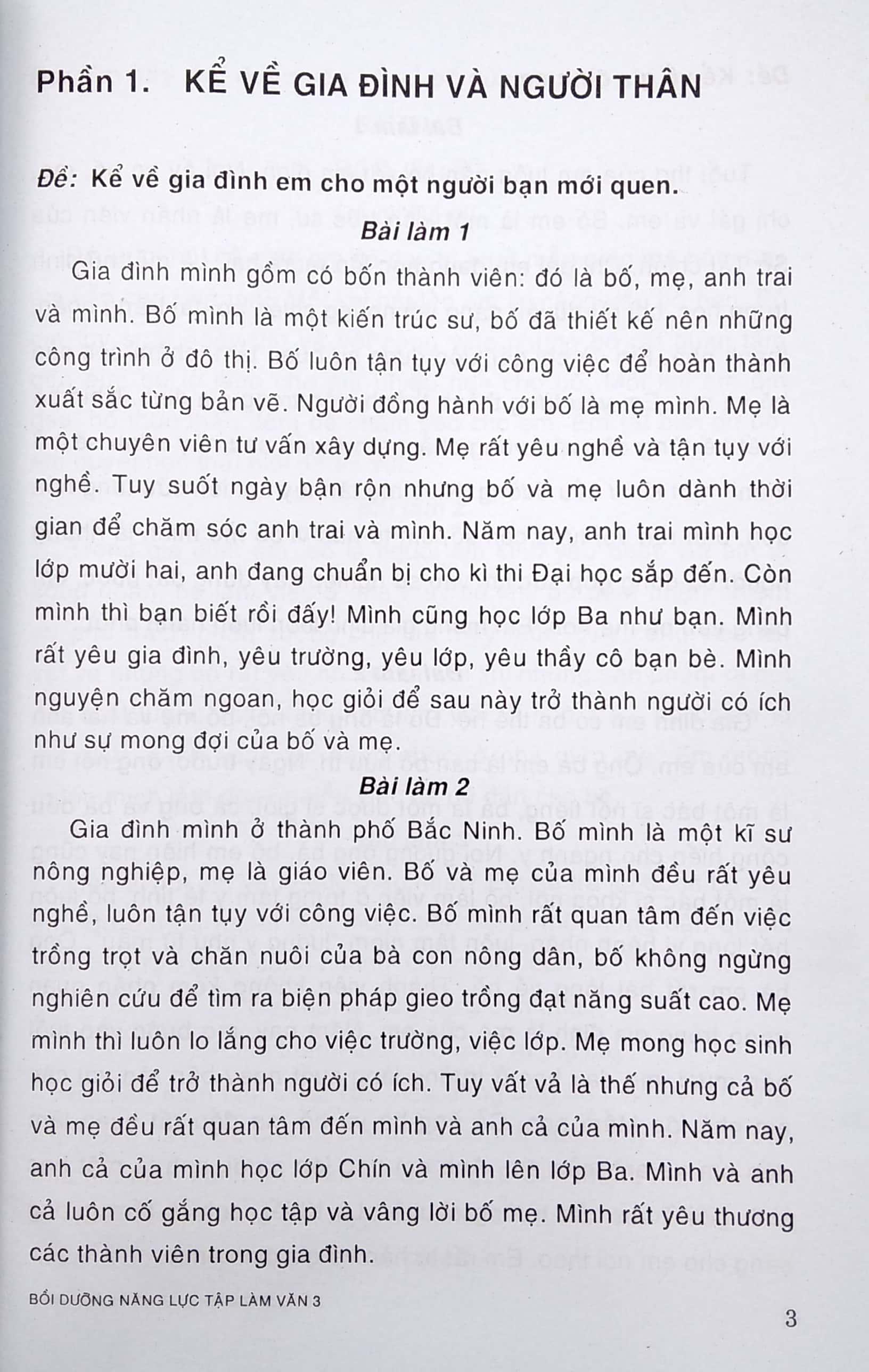 Bồi Dưỡng Năng Lực Tập Làm Văn 3