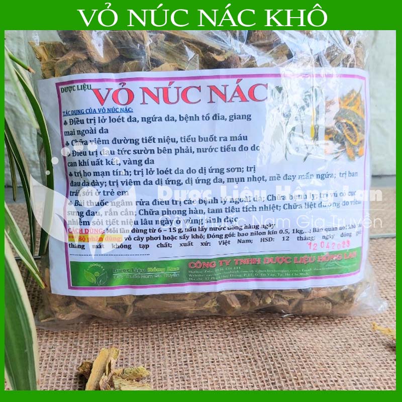 Vỏ Núc Nác khô sạch gói 500gram