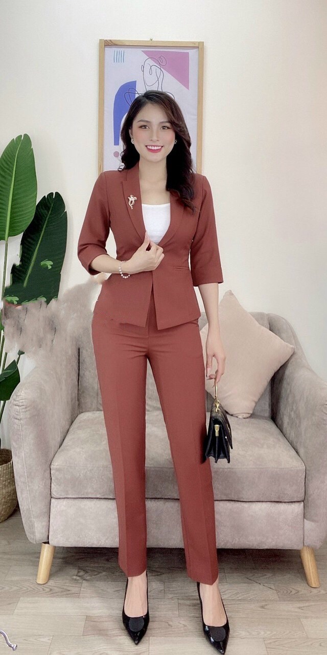 Bộ áo Vest quần dài Công sở Nữ