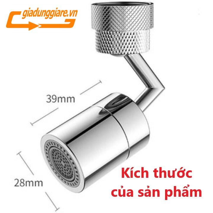 ĐẦU NỐI INOX TĂNG ÁP VÒI NƯỚC (Xoay 720 độ) lắp được đa số vòi chậu rửa chén bát lavabo với 2 chế độ nước chảy