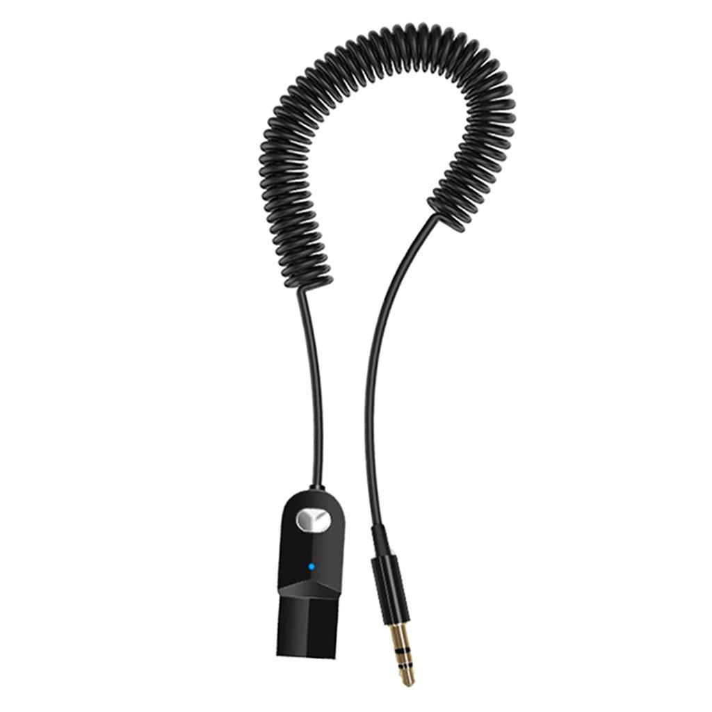 USB Bluetooth 5.0 Audio Adapter Receiver 3.5mm AUX Auto Car