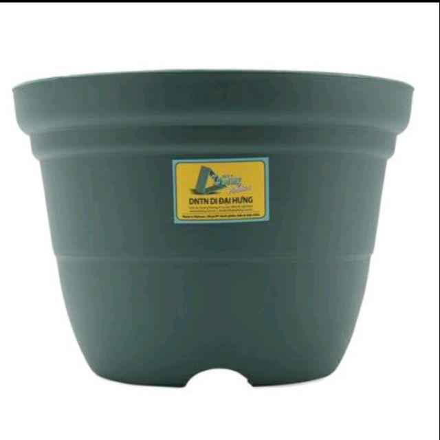 Chậu nhựa cao cấp trồng cây - KT: R24cm x C17cm