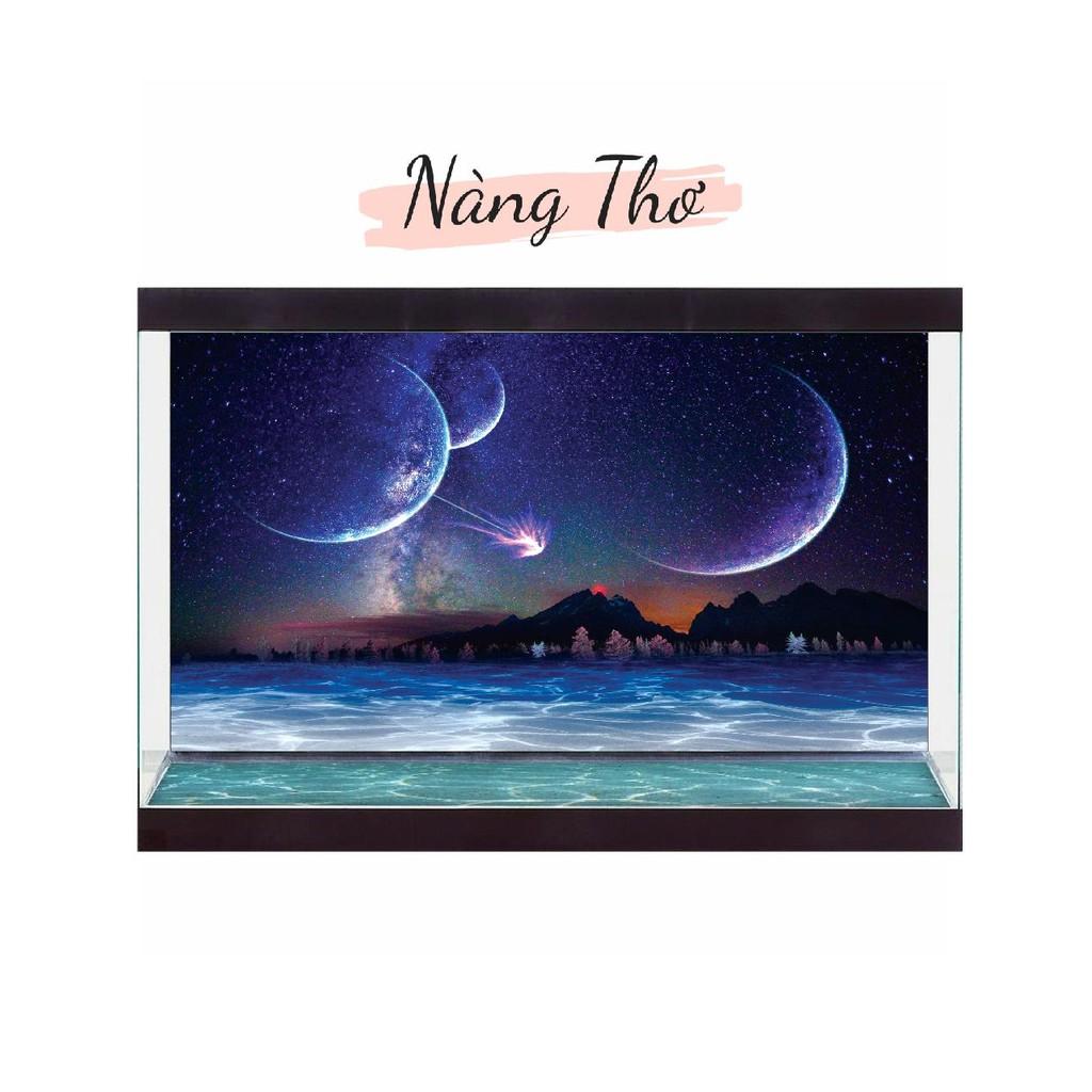 TRANH MẶT TRĂNG DÁN HỒ CÁ NHIỀU KÍCH THƯỚC_DECAL VIP