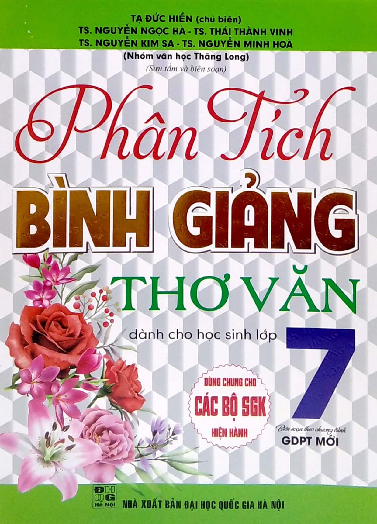 Phân Tích Bình Giảng Thơ Văn - Dành Cho Học Sinh Lớp 7