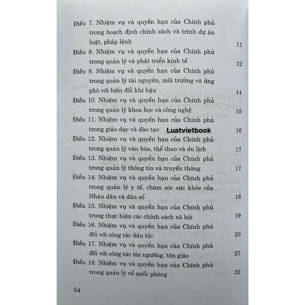 Luật Tổ Chức Chính Phủ ( Hiện hành )( sửa đổi, bổ sung năm 2019 )