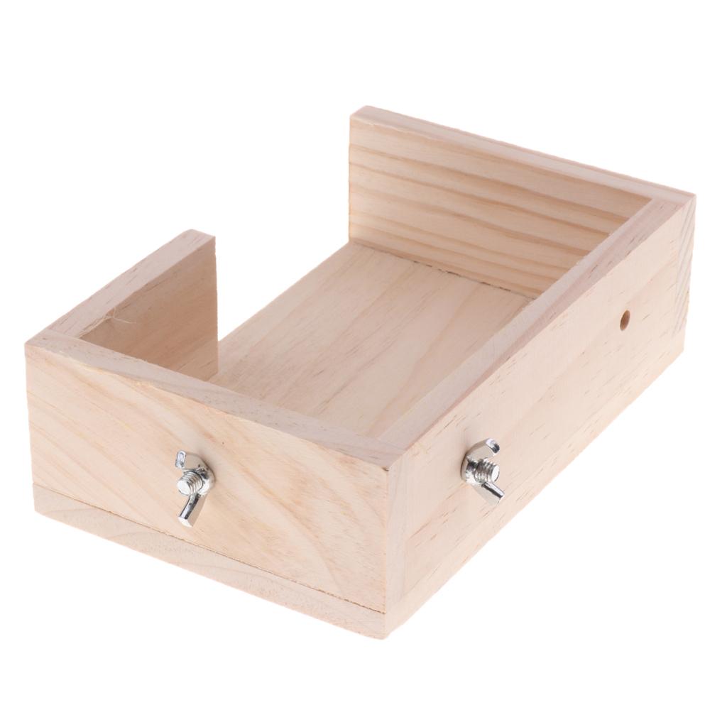 Pet Wooden Platform Stand Toy Hamster Perches For Bird Parrot Cage