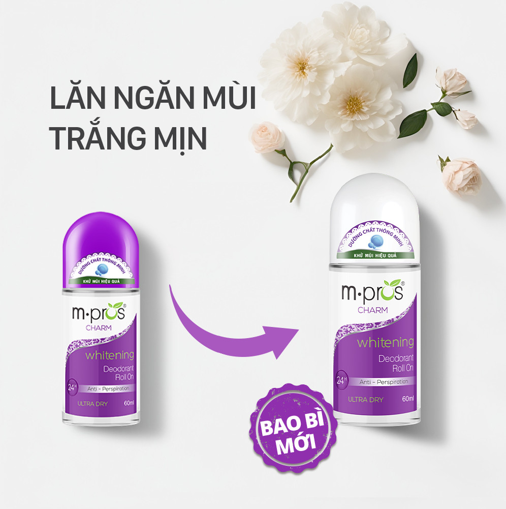 Lăn Khử Mùi – Trắng Mịn – Quyến Rũ M.pros 60ml