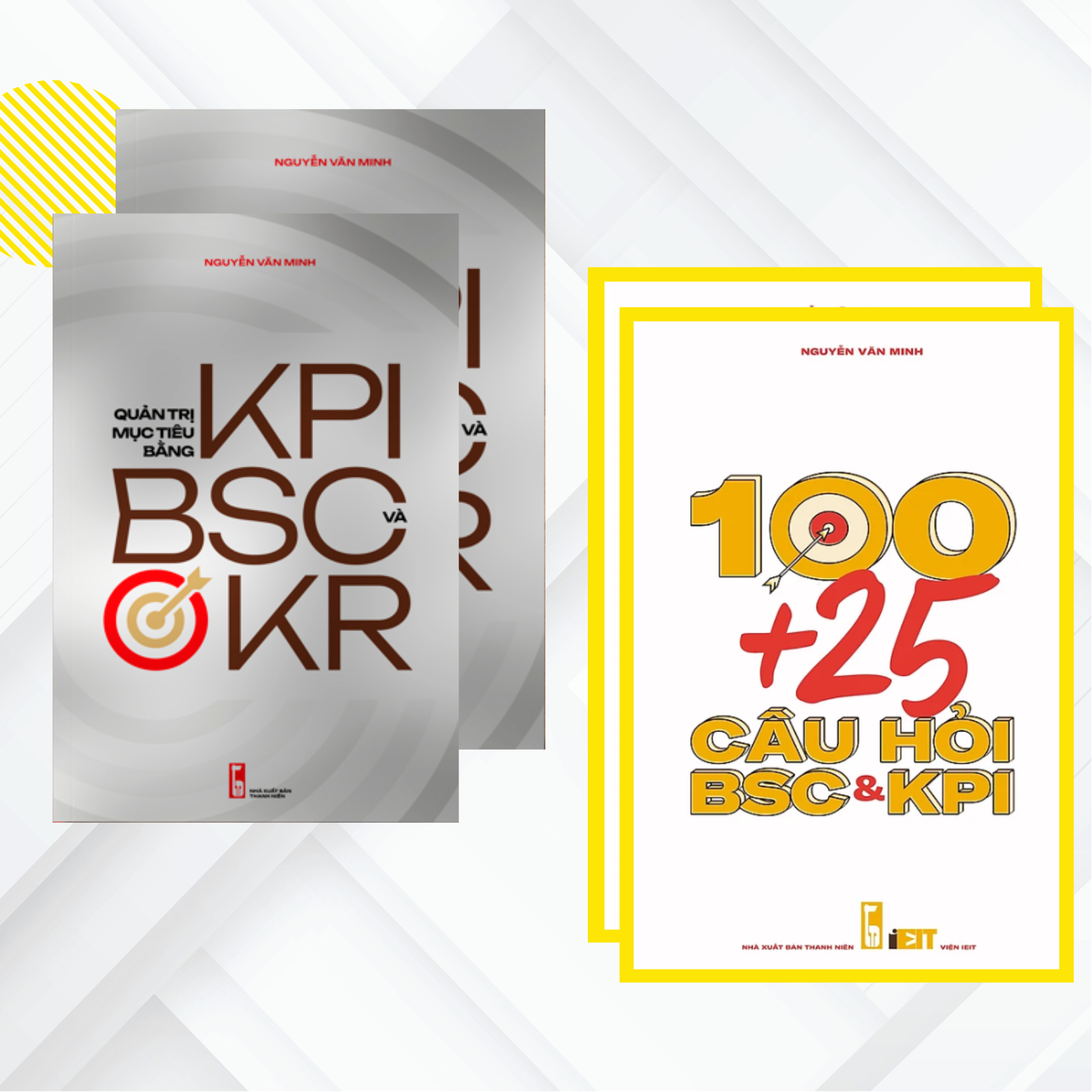 Combo Giảm giá 2 cuốn sách: Quản trị mục tiêu bằng KPI, BSC và OKR và Sách quản trị mục tiêu, nhân sự, hiệu suất: 100+25 Câu hỏi BSC & KPI
