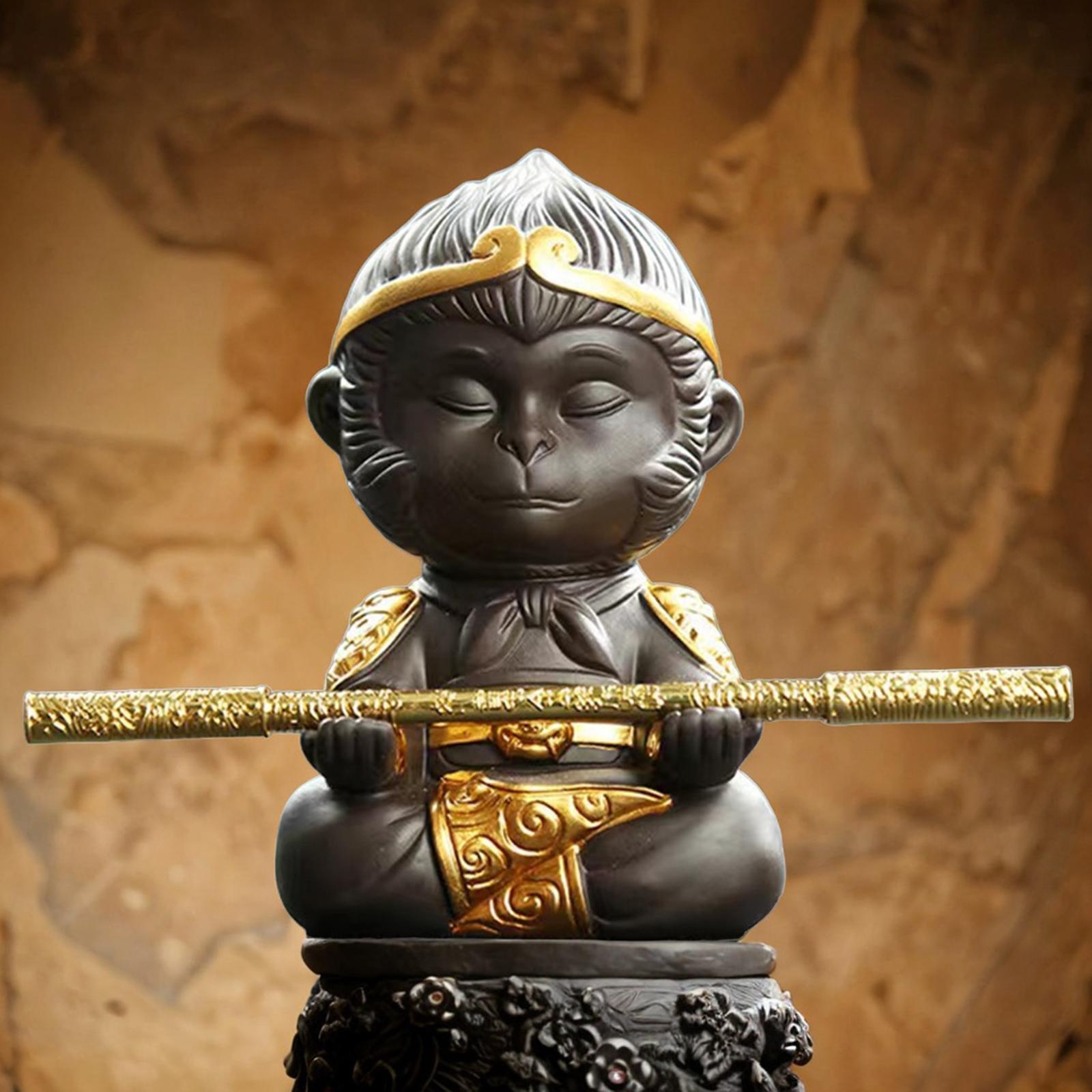 Figurine  Statue Tea Pet Sculpture Mini Tea Pet Ornament for Office Home Table Centerpiece Decoration Tea Lovers Gift