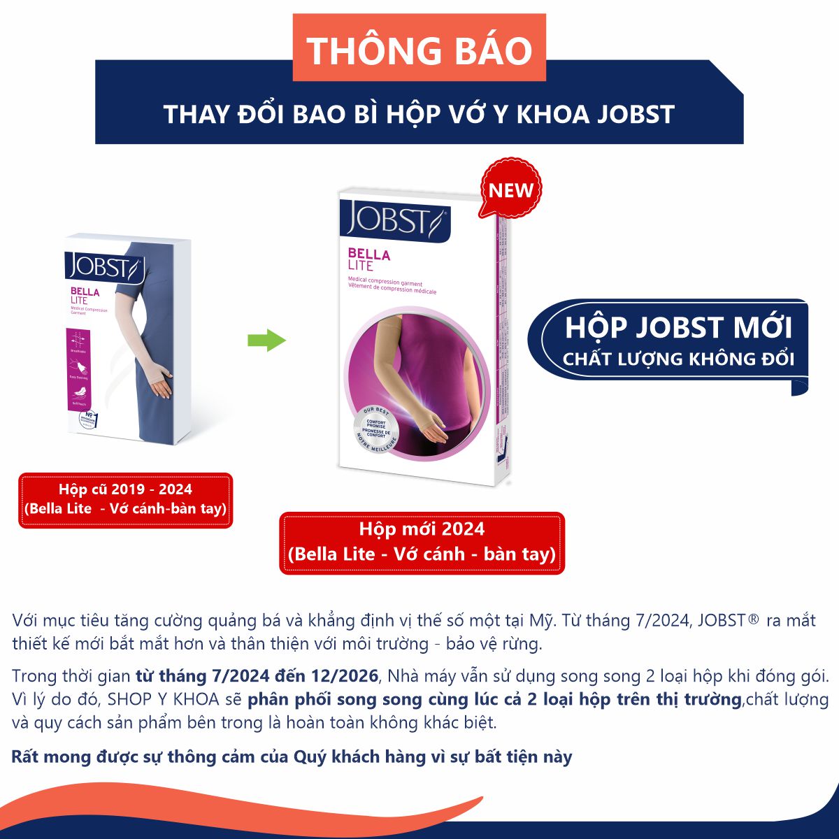 Vớ cánh - bàn tay JOBST Bella Lite hỗ trợ điều trị phù bạch huyết