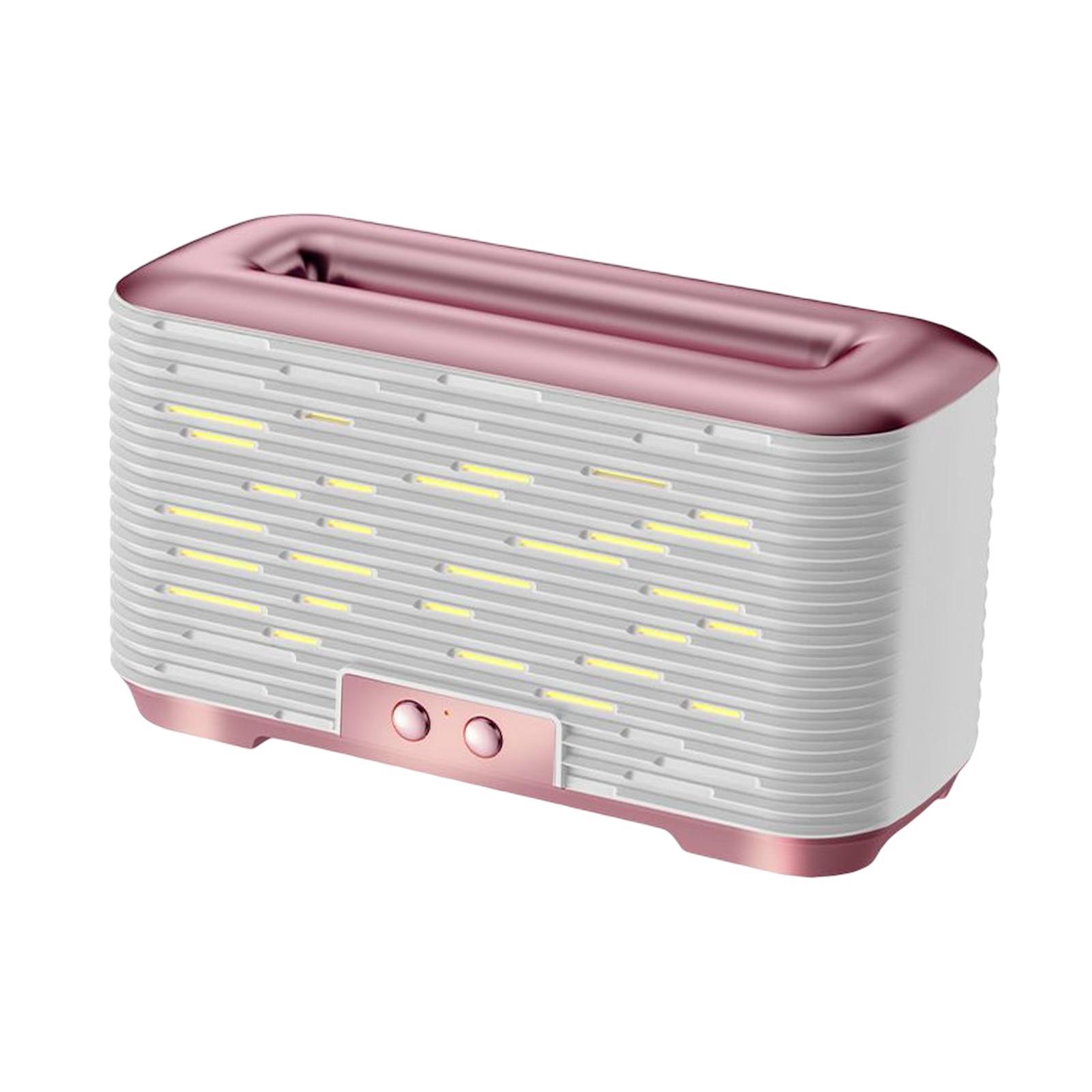 Flame Air Humidifier Diffuser Quiet 350ml Night Light USB for Home Bedroom Gold