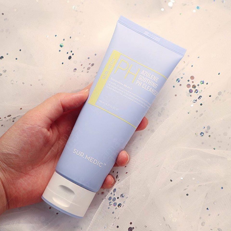 Sữa Rửa Mặt Cấp Ẩm, Dịu Nhẹ, Không Khô Da Sur.Medic Azulene Soothing pH Cleanser 150ml