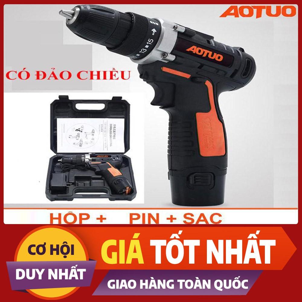 Khoan pin, máy bắt vít dùng pin AOTUO 12v nhỏ gọn ( Siêu tiện Ích)