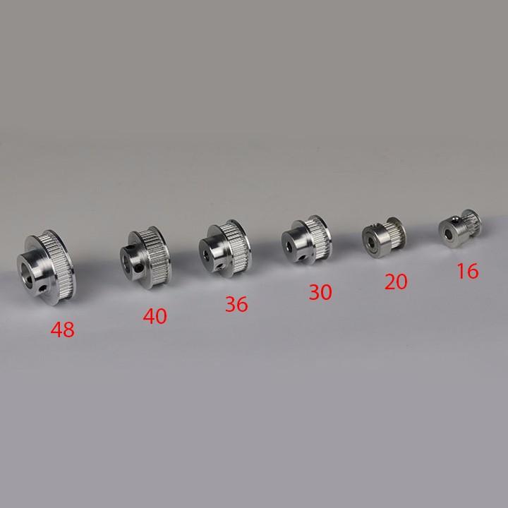 Buly, Puly, Pulley Trục 6mm - 16 Răng, sử dụng với dây đai 2GT-6mm