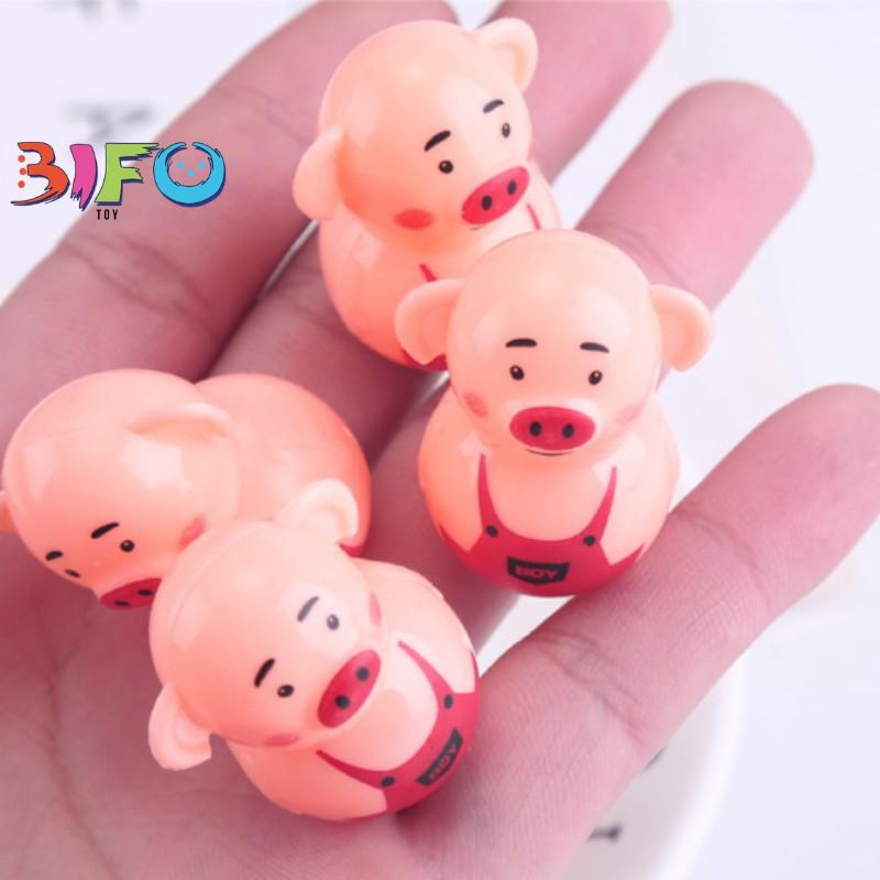 Đồ chơi lật đật mini heo Piggy tumbler đáng yêu vừa chơi vừa trang trí