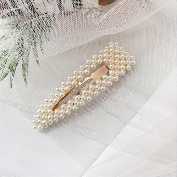 KẸP TÓC ĐÍNH ĐÁ NGỌC TRAI PHONG CÁCH HÀN QUỐC số 3 - ẢNH CHỤP THẬT