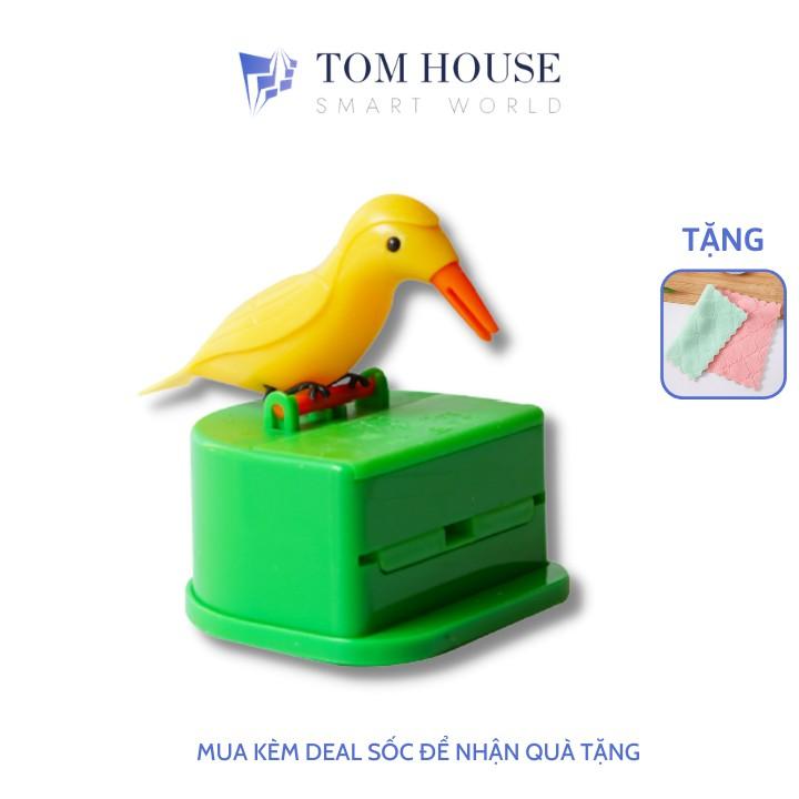 [TẶNG BỊCH TĂM] Hộp Đựng Tăm Tự Gắp Thông Minh Hình Chim Gõ Kiến Xinh Xắn