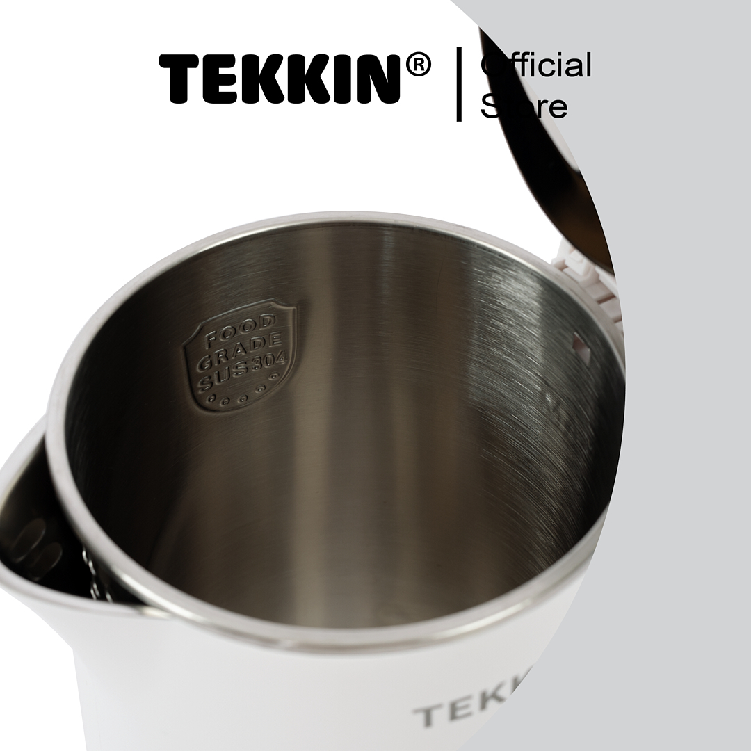 Ấm siêu tốc tự ngắt TEKKIN TI-2845 dung tích lớn 2.3L (dung tích sử dụng 1.8L) 2 lớp công suất 1500W bảo hành 12 tháng - hàng chính hãng