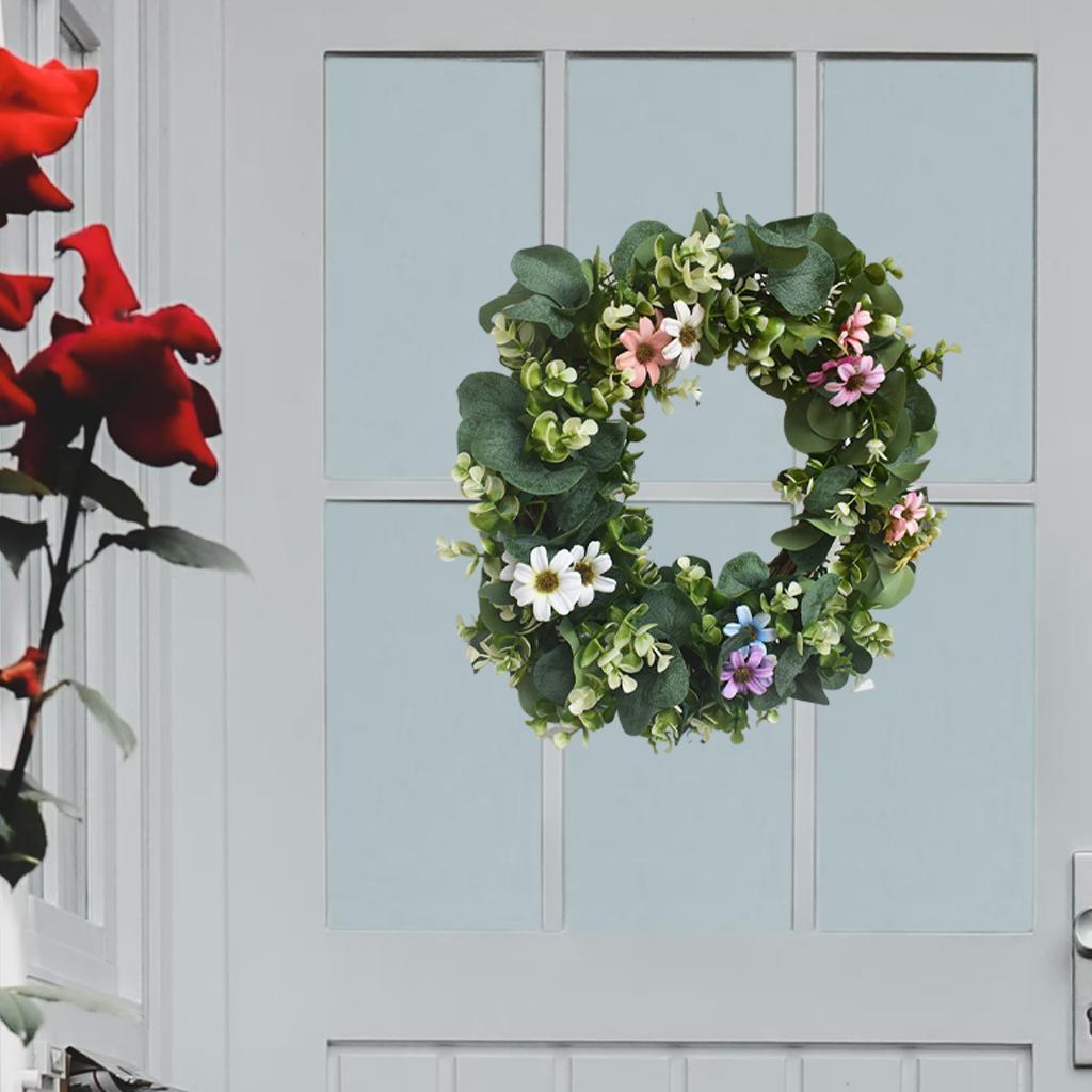 42cm Floral Wreath Door Wreath Artificial Wreath for Front Door