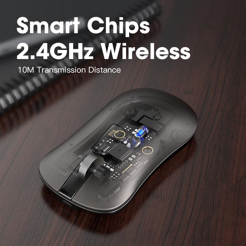 Chuột Bluetooth Không Dây 2.4GHz Chuột Cho Huawei Chuột Yên Tĩnh DPI Gaming Văn Phòng Ergonomic Cho Macbook Laptop PC