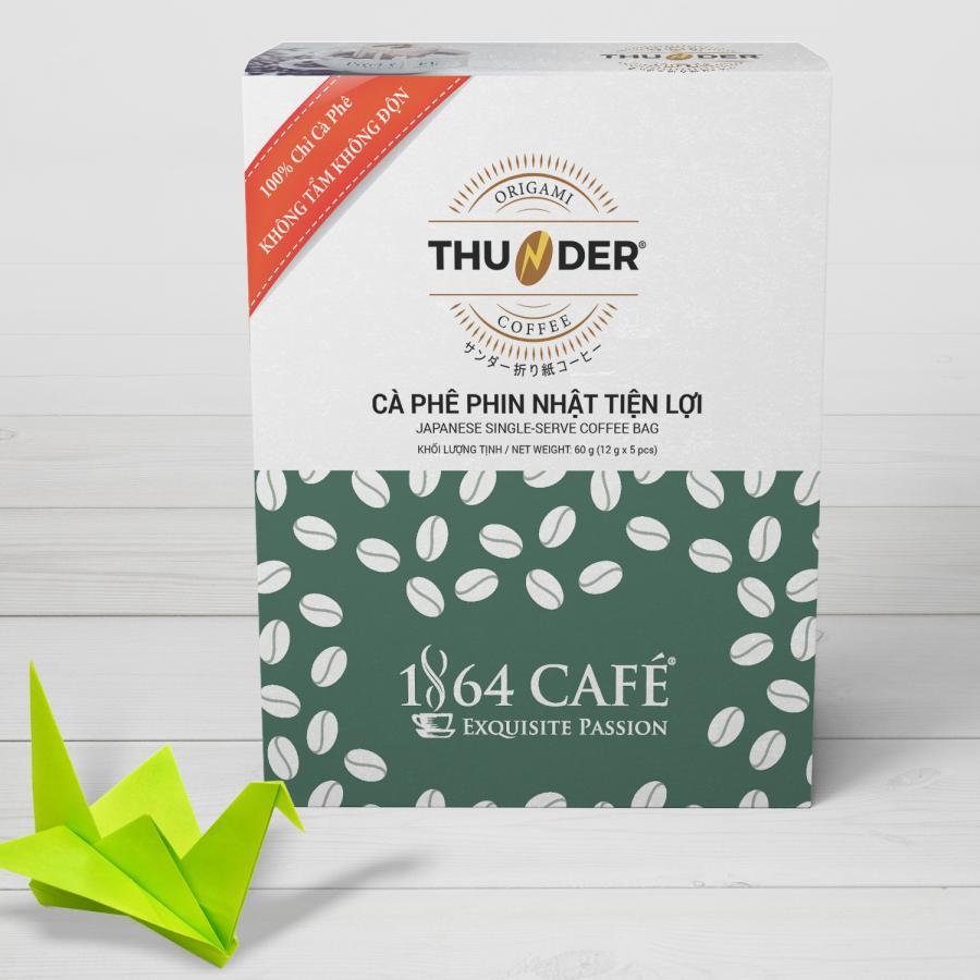 Cà Phê Phin Nhật Tiện Lợi Hộp 05 gói 12g - 1864 CAFÉ