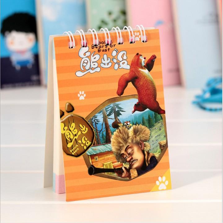 Sổ tay, sổ nhật ký lò xo đứng giấy đẹp bìa cứng in hình xinh xắn, ngộ nghĩnh