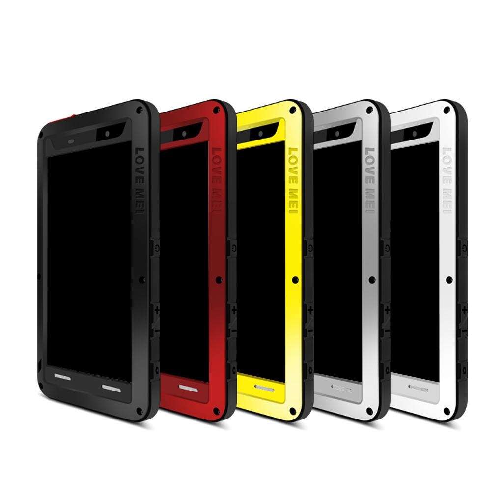 Aluminum-Metal Gorilla Glass Heavy Duty Case for Z4 - White