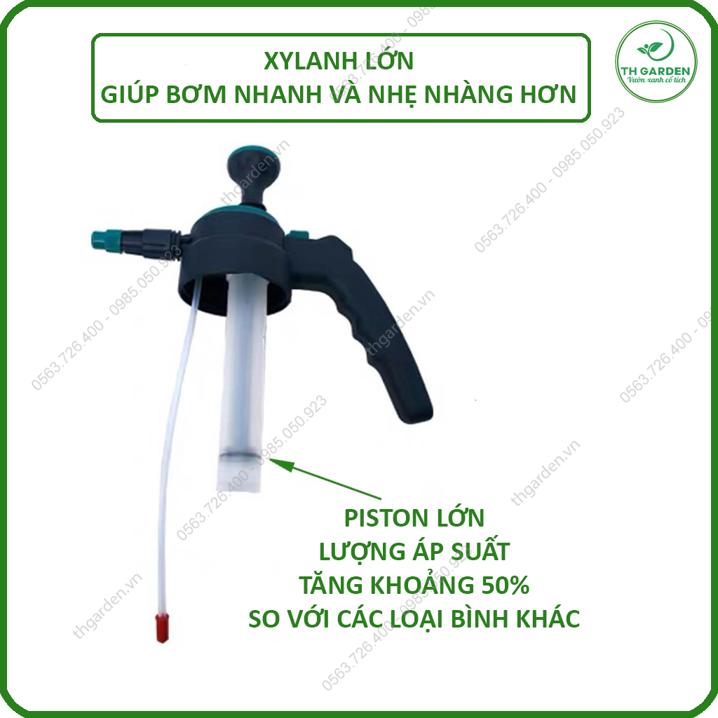 Bình Tưới Cây Huyền Thoại TH Garden - Phun Xa Tới 5m - Chế Độ Tự Động Tưới Ko Cần Giữ