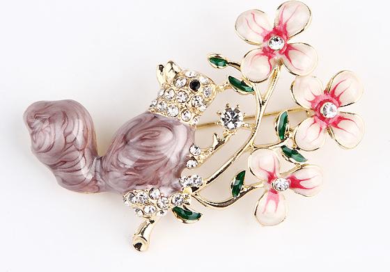 Cài áo sóc hái hoa tinh tế phong cách Châu Âu GC147