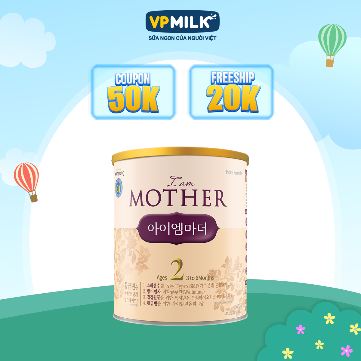 Sữa Bột Namyang I Am Mother 2 400g