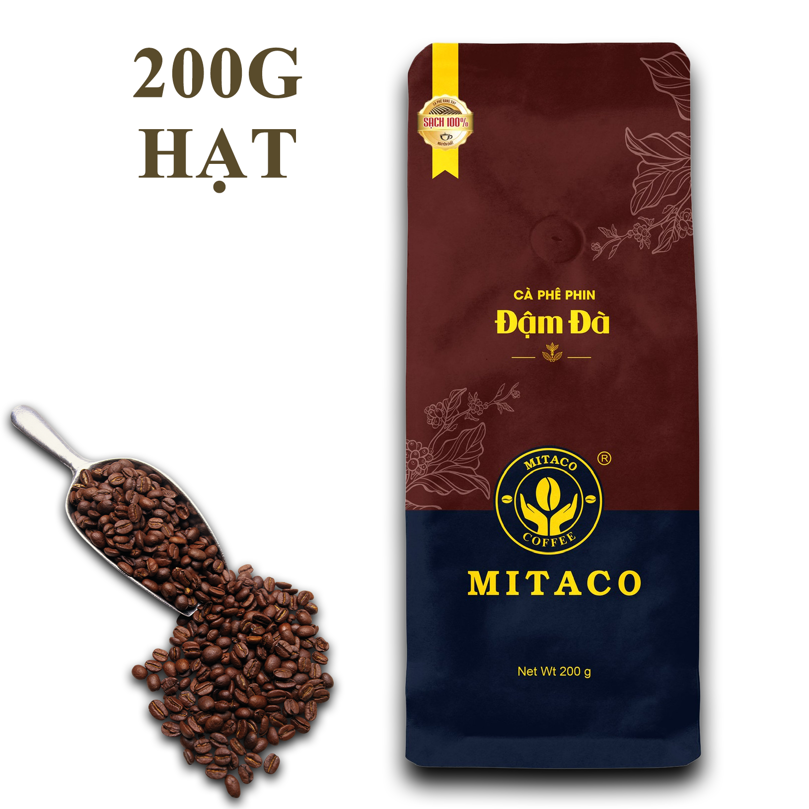 Cà Phê Phin Đậm Đà MITACO COFFEE (Gói 200g)