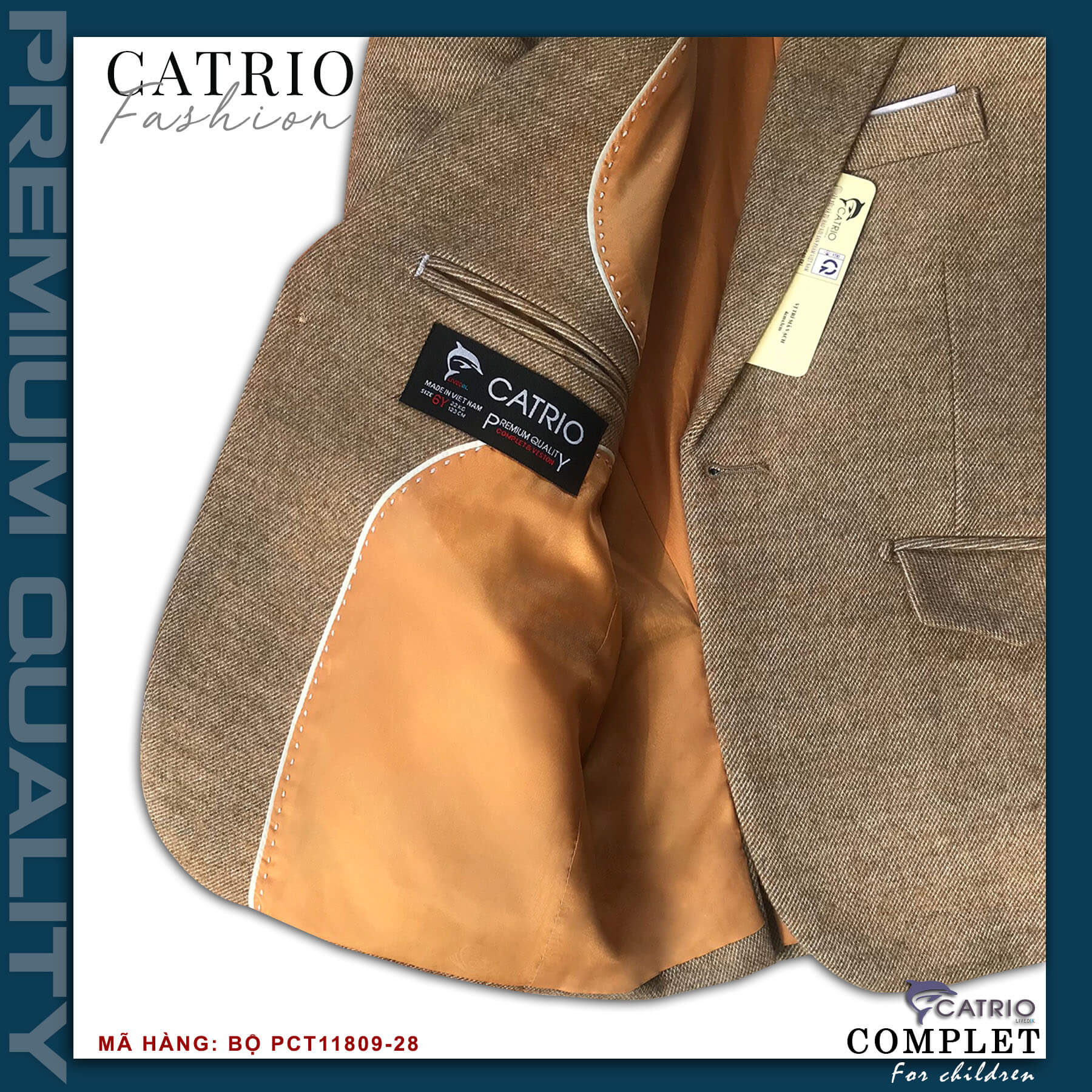 BỘ ĐỒ VEST BÉ TRAI CATRIO PCT11809/28 LÀ COMPLE TRẺ EM TỪ 2 TUỔI ĐẾN 12 TUỔI THUỘC BST QUẦN ÁO TRẺ EM CATRIO MÙA TIỆC CƯỚI LỄ TẾT SANG TRỌNG NĂM 2021