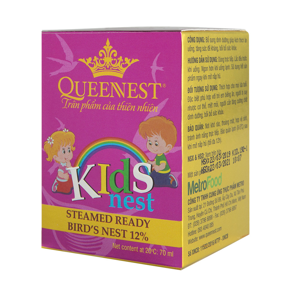 Lốc 6 hũ KidsNest 12% - Yến QUEENNEST