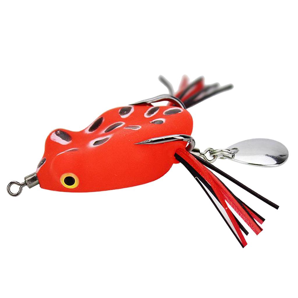 RUBBER FROG LURES WIRE TRACE TREBLE HOOKS PIKE BASS COURSE FISHING