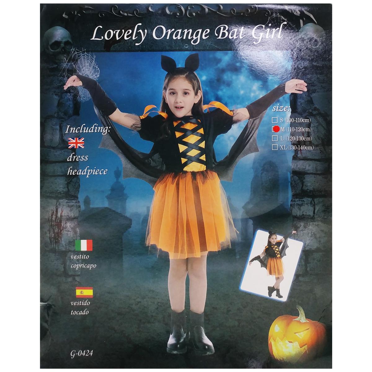 Bộ Váy Dơi Hóa Trang Halloween Bé Gái - Size M - Nuan Nuan G0424