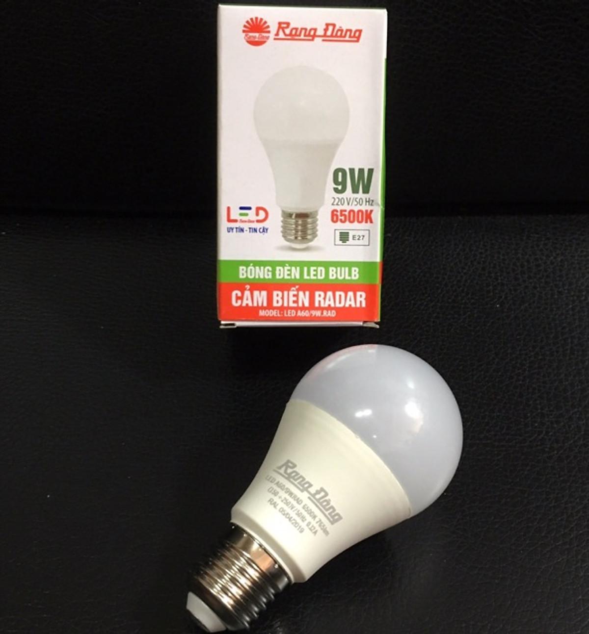 Bóng Đèn LED BULB Cảm Biến 9W Rạng Đông (A60.RAD/9W)