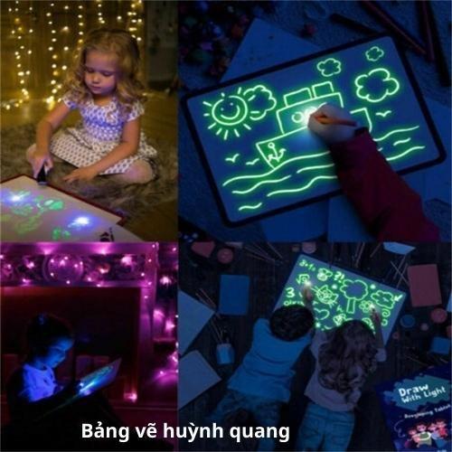 Đồ Chơi Trẻ Em, Bảng Led Huỳnh Quang, Bảng Viết Dạ Quang Phát Sáng, Bảng Vẽ Điện Tử Cho Bé Gái Bé Trai Thông Minh