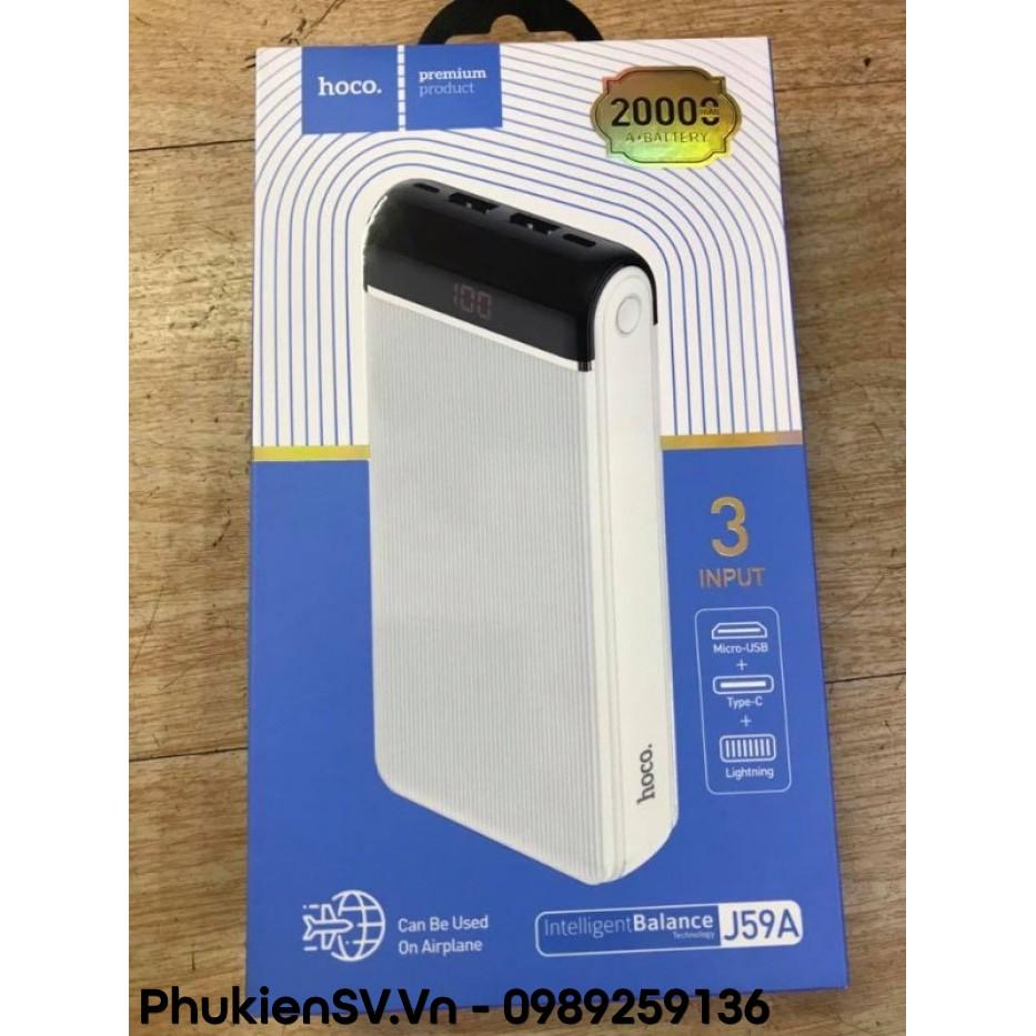 Pin sạc dự phòng Hoco J59A 20.000mAh - HÀNG CHÍNH HÃNG