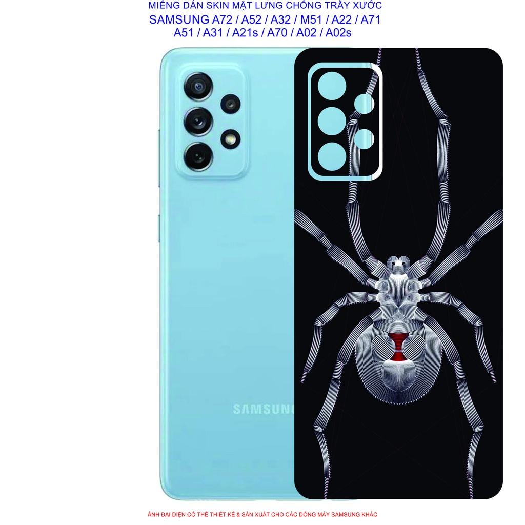 Miếng Dán Skin mặt lưng dành cho SAMSUNG A72 / A52 / A32 / A22 / M51 / A71 / A51 / A31 / A21s / A12 / A02 / A02s chống trầy xước