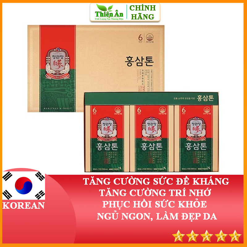 Nước Hồng Sâm Pha Sẵn KGC Cheong Kwan Jang Tonic Original 30 Gói x  50ml