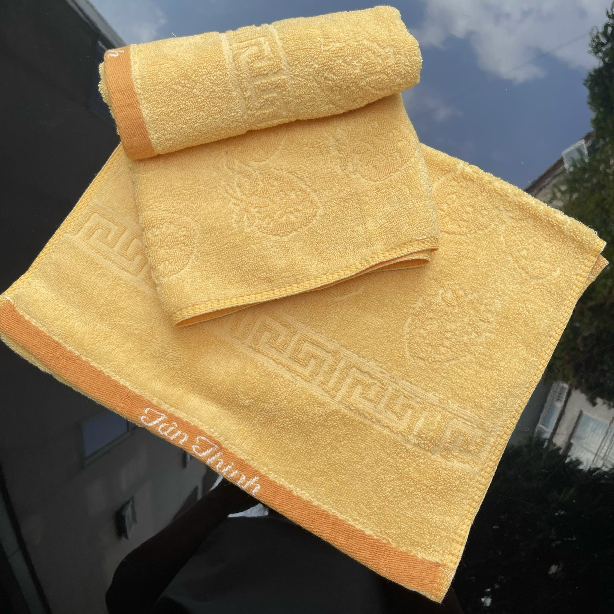 Khăn mặt hoa nở chìm cao cấp Tân Thịnh, kt 30x 50cm