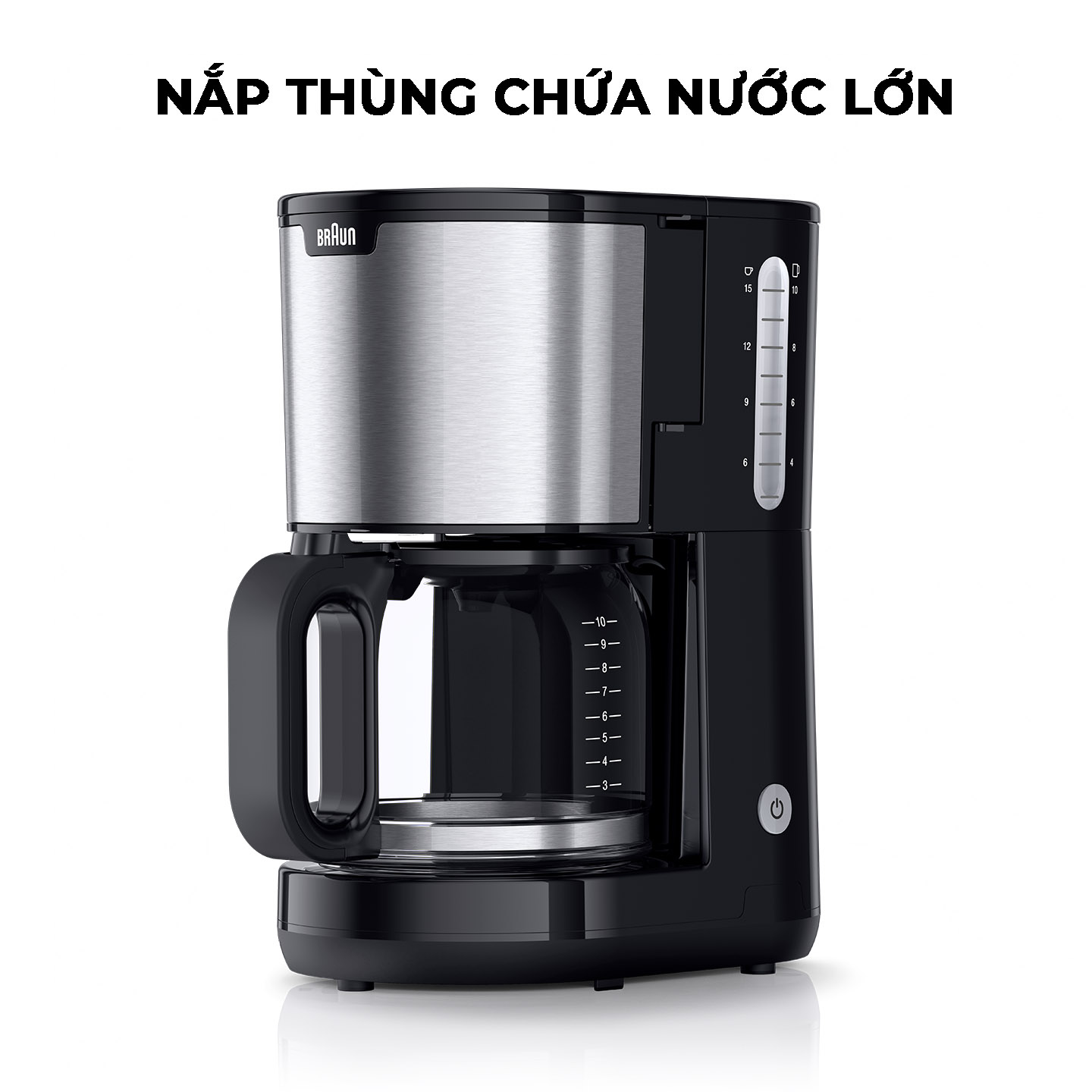 Máy pha cà phê Braun KF1500BK-Hàng chính hãng