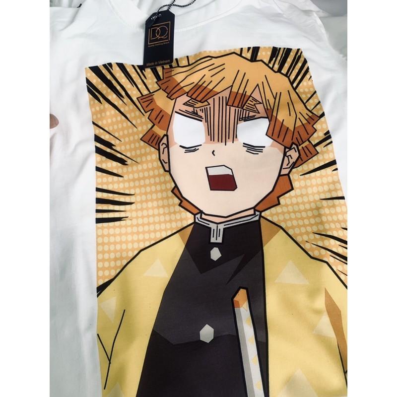 Áo Thun Agatsuma Zenitsu Siêu Độc | Áo Phông Thanh Gươm Quỷ Diệt KIMETSU NO YAIBA Tshirt KY2