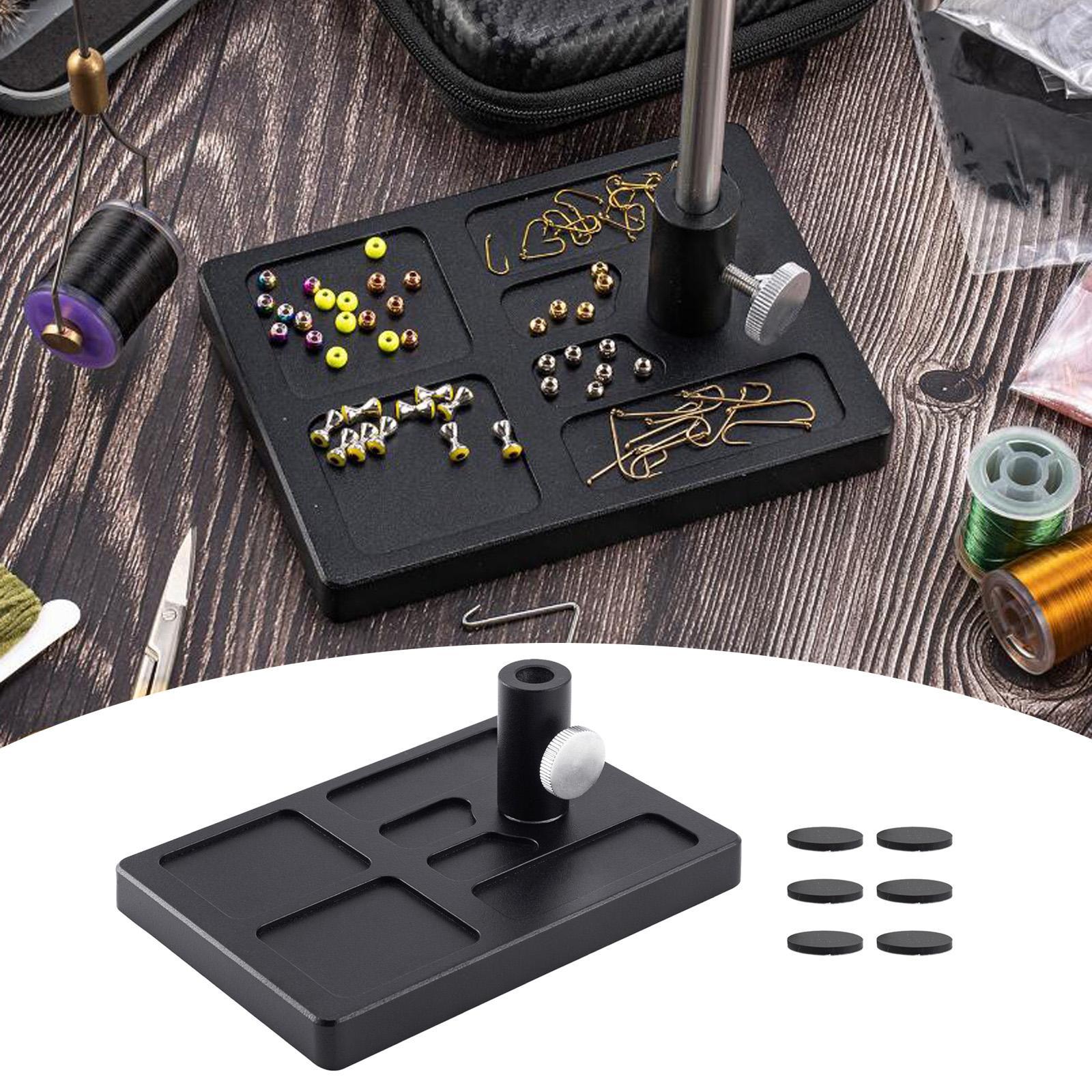 Fly Tying Pedestal Base Fly Tying Tools Fishing Accessories Lure Maker DIY Professional Fishing Hook Rotary Clamp Fly Tying Vise for Travel
