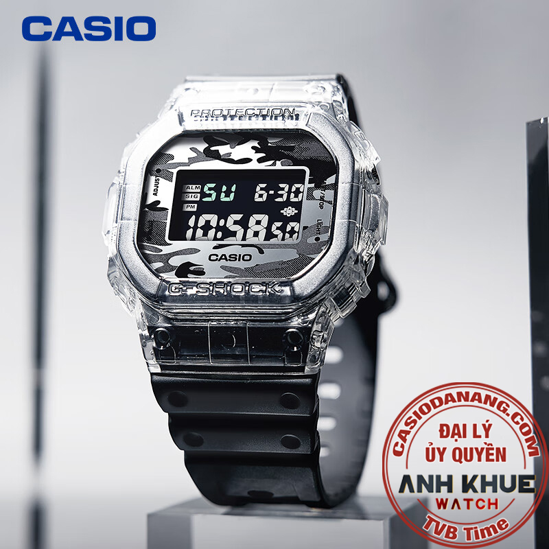 Đồng hồ nam dây nhựa Casio G-Shock chính hãng DW-5600SKC-1DR (42mm)