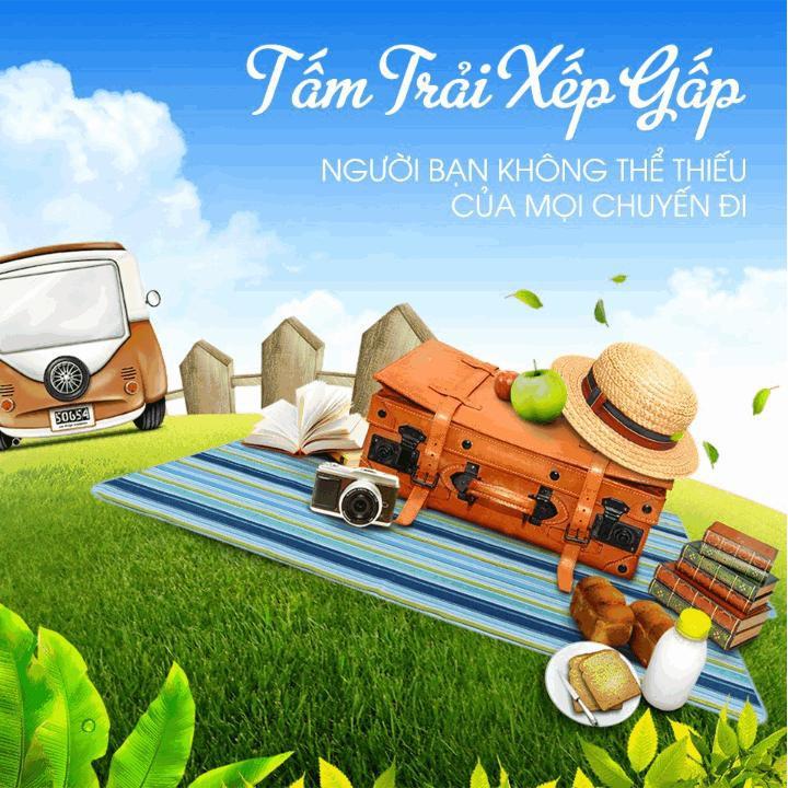 Tấm trải xếp gấp tiện lợi đi du lịch dã ngoại , cắm trại , đi phượt... Home and Garden