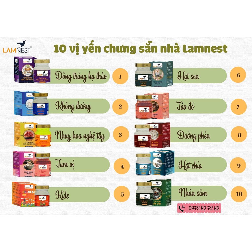 Combo 60 hũ Yến Sào Lamnest bổ sung dinh dưỡng tăng sức đề kháng - yensaocaocaplamnest