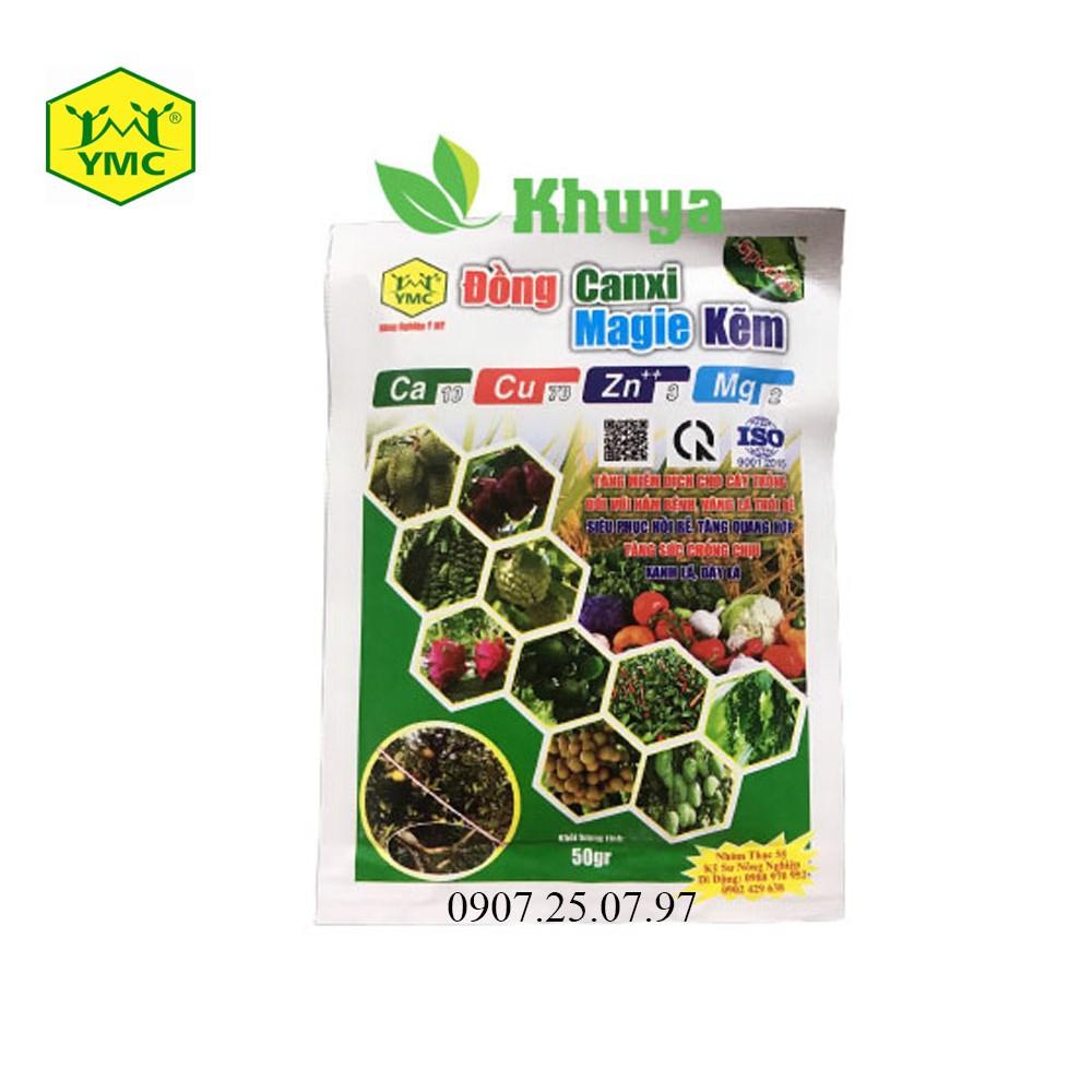 Phân bón NPK vi lượng Đồng Canxi Magie Kẽm 50gr