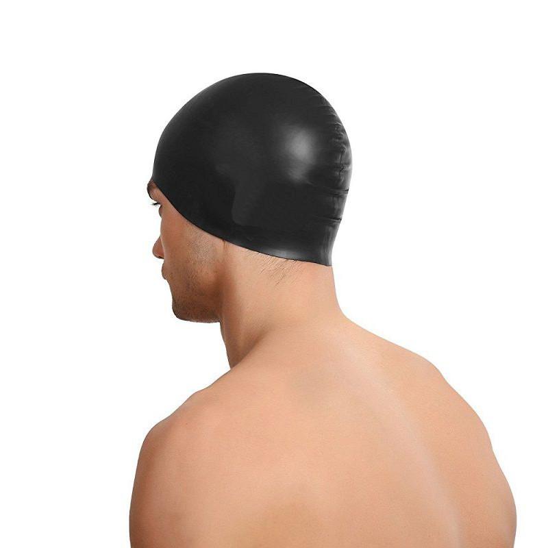 Mũ bơi người lớn POPO CA31 chất liệu silicone trơn cao cấp ngăn ướt tóc