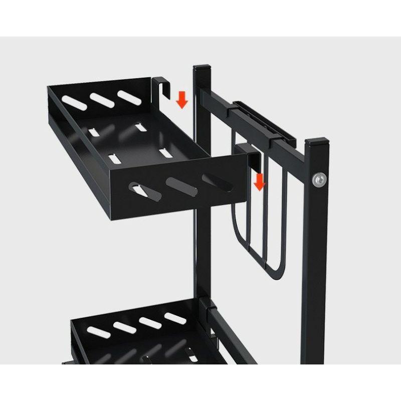 Kệ gia vị bếp inox 2 tầng 3 tầng sơn tĩnh điện chống gỉ cao cấp